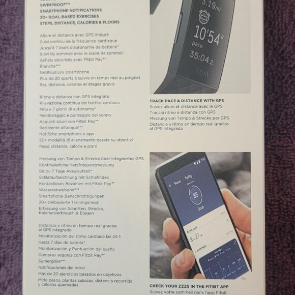 BRAND NEW, IN BOX - Fitbit Charge 4 Advanced Fitness Tracker & GPS in ROSEWOOD - Picture 2 of 6